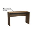 Ver imagem 3 de Kit Escritório Ravena com Mesa e Balcão com 1 Porta - Mel/Preto