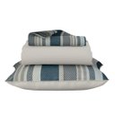 Ver imagem 1 de Jogo de Cama Lençol Casal Cinza 100% Algodão 3pçs 120 Fios