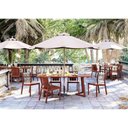Ver imagem 4 de Mesa de Jantar Lanati Retangular em Madeira Jatobá Fsc Acabamento Brilhante Marrom Rústico