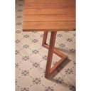 Ver imagem 3 de Mesa de Jantar Lanati Retangular em Madeira Jatobá Fsc Acabamento Brilhante Marrom Rústico