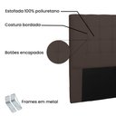 Ver imagem 2 de Cabeceira Queen 1,60m Verona Suede Marrom Café