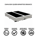 Ver imagem 4 de Cama Box Queen Bipartido 158×198 Branco – Base Reforçada