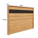 Ver imagem 3 de Cabeceira para Cama de Casal Itália MDF 165x106,8cm Carvalho Mel/Reali ITA16
