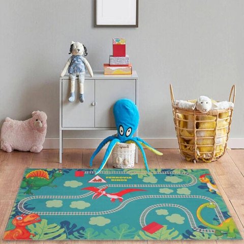 Tapete Infantil Jolitex Joy Dinos 70x100cm