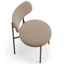 Ver mais imagens de Cadeira Decorativa Estofada para Sala de Jantar Louise L02 Bouclê Bege - Lyam Decor