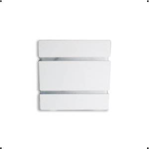 Arandela Slim 2 Frisos 2 Focos  Interna/Externa Branco Bivolt 110v/220v