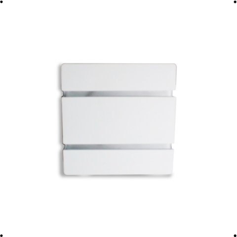 Arandela Slim 2 Frisos 2 Focos  Interna/Externa Branco Bivolt 110v/220v