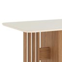 Ver imagem 2 de Mesa de Jantar 4 Lugares 120cm com Vidro Zinia Nature/off H02 - Mpozenato