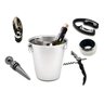 Kit Balde Inox Gelo + Utensílios Para Vinho - 1