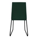 Ver imagem 4 de Kit 6 Cadeiras de Jantar Lille Base Aramado Preta Veludo Verde - Montanaris Decor