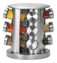 Ver imagem 3 de Porta Temperos Vidro 12 Peças Suporte Giratório Em Inox Top