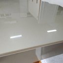 Ver imagem 2 de Mesa Magic Premium 135x135 Mdf/vidro Bom Pastor Naturale/pérola