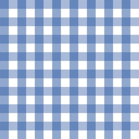 Papel de Parede Doce Estilo Xadrez Azul 82175