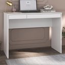 Ver imagem 5 de Mesa Escrivaninha College Moderno 2 Gavetas MDP 101cm Branco Artany