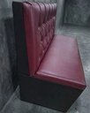 Ver imagem 2 de Poltrona Sofá Booth Prime Marsala e Preta 2 Lugares