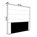 Ver imagem 2 de Cabeceira Decorativa King Size 1,95M Guess Linho Areia - Gran Belo