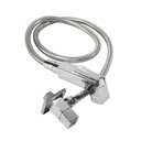 Ver imagem 3 de Ducha Higiênica Square Cromada Acabamento Quadrado Gatilho