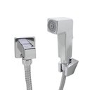 Ver imagem 2 de Ducha Higiênica Square Cromada Acabamento Quadrado Gatilho