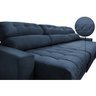 Sofá Retrátil e Reclinável com Molas Ensacadas Cama Inbox Master 3,52M Tecido Suede Azul - 4