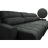 Sofá Retrátil e Reclinável com Molas Ensacadas Cama Inbox Master 3,52M Tecido Suede Cinza - 4