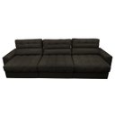 Ver imagem 5 de Sofá Retrátil e Reclinável com Molas Ensacadas Cama Inbox Master 3,82M Tecido Suede Café