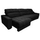 Ver imagem 7 de Sofá Retrátil e Reclinável com Molas Ensacadas Cama Inbox Master 3,82M Tecido Suede Vinho