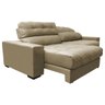 Sofá Retrátil e Reclinável com Molas Ensacadas Cama Inbox Master 2,12M Tecido Suede Bege - 7