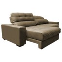 Ver imagem 7 de Sofá Retrátil e Reclinável com Molas Ensacadas Cama Inbox Master 2,12M Tecido Suede Castor