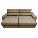 Ver imagem 5 de Sofá Retrátil e Reclinável com Molas Ensacadas Cama Inbox Master 2,12M Tecido Suede Castor