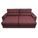 Ver imagem 5 de Sofá Retrátil e Reclinável com Molas Ensacadas Cama Inbox Master 2,12M Tecido Suede Vinho