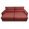 Sofá Retrátil e Reclinável com Molas Ensacadas Cama Inbox Master 2,12M Tecido Suede Vermelho - 5