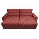 Ver imagem 5 de Sofá Retrátil e Reclinável com Molas Ensacadas Cama Inbox Master 2,12M Tecido Suede Vermelho