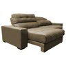 Sofá Retrátil e Reclinável com Molas Ensacadas Cama Inbox Master 2,52M Tecido Suede Castor - 7