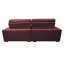 Ver imagem 6 de Sofá Retrátil e Reclinável com Molas Ensacadas Cama Inbox Master 2,32M Tecido Suede Vinho