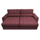 Ver imagem 5 de Sofá Retrátil e Reclinável com Molas Ensacadas Cama Inbox Master 2,32M Tecido Suede Vinho