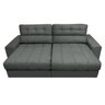 Sofá Retrátil e Reclinável com Molas Ensacadas Cama Inbox Master 2,52M Tecido Suede Cinza - 5