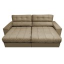 Ver imagem 5 de Sofá Retrátil e Reclinável com Molas Ensacadas Cama Inbox Master 2,72M Tecido Suede Castor
