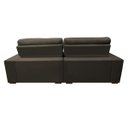 Ver imagem 6 de Sofá Retrátil e Reclinável com Molas Ensacadas Cama Inbox Master 2,72M Tecido Suede Café