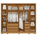 Ver imagem 5 de Guarda Roupa Casal 270cm 6 Portas Meraki Cinamomo a02 - Mpozenato