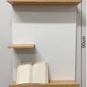 Ver imagem 6 de Prateleira Cantinho da Oração Painel Suspenso MDF Branco Amadeirado Letra 3D