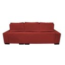 Ver imagem 4 de Sofá Retrátil e Reclinável Cama Inbox Diamond 2.72M Tecido Suede Velusoft Vermelho