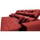 Ver imagem 6 de Sofá Retrátil e Reclinável Cama Inbox Diamond 2.72M Tecido Suede Velusoft Vermelho