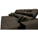 Ver imagem 6 de Sofá Retrátil e Reclinável Cama Inbox Diamond 2.72M Tecido Suede Velusoft Café