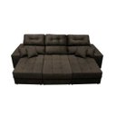 Ver imagem 5 de Sofá Retrátil e Reclinável Cama Inbox Diamond 2.72M Tecido Suede Velusoft Café