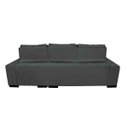 Ver imagem 4 de Sofá Retrátil e Reclinável Cama Inbox Diamond 2.72M Tecido Suede Velusoft Cinza