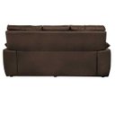 Ver imagem 6 de Sofá Luxemburgo 3 Lugares 2.02m Tecido Courino Marrom