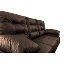 Ver imagem 4 de Sofá Luxemburgo 3 Lugares 2.02m Tecido Courino Marrom