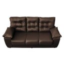 Ver imagem 5 de Sofá Luxemburgo 3 Lugares 2.02m Tecido Courino Marrom