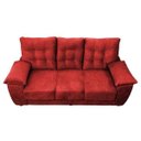 Ver imagem 5 de Sofá Luxemburgo 3 Lugares 2.02M Tecido Suede Vermelho