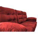 Ver imagem 4 de Sofá Luxemburgo 3 Lugares 2.02M Tecido Suede Vermelho